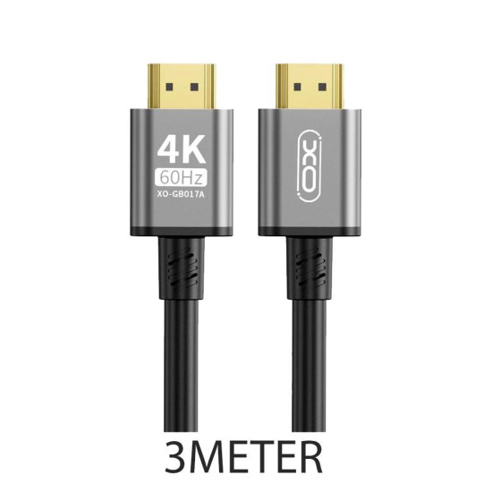 XO GB017A ΚΑΛΩΔΙΟ HDMI MALE-MALE, 3m