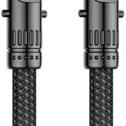 XO NB-Q288B, LANYARD BULLET, ΚΑΛΩΔΙΟ ΓΡΗΓΟΡΗΣ ΦΟΡΤΙΣΗΣ, TYPE-C ΣΕ TYPE-C, 60W, ΜΑΥΡΟ