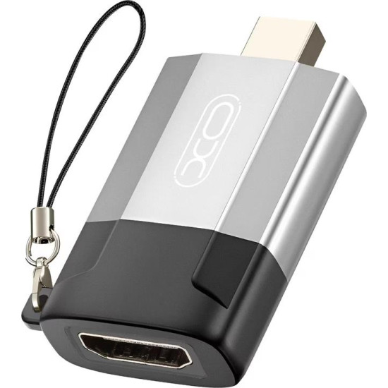 XO GB015, ΑΝΤΑΠΤΟΡΑΣ ΜINI DISPLAY PORT ΣΕ HDMI, ΓΚΡΙ