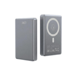 XO PR294, POWERBANK ΓΡΗΓΟΡΗΣ ΦΟΡΤΙΣΗΣ, ΑΣΥΡΜΑΤΟ, ΜΕ ΘΥΡΑ TYPE-C, 10000mAh, 20W, ΓΚΡΙ