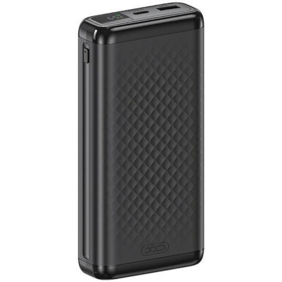 XO PB309, POWERBANK ΓΡΗΓΟΡΗΣ ΦΟΡΤΙΣΗΣ, 20000mAh, 22,5W, ΜΑΥΡΟ
