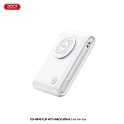 XO MF95, ΑΝΕΜΙΣΤΗΡΑΣ 6 ΣΕ 1, ΜΕ ΚΛΙΠ ΓΙΑ ΤΟ ΠΕΤΟ, 2000 mAh, ΛΕΥΚΟ