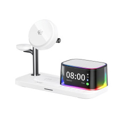 XO CX045 ΒΑΣΗ ΣΤΗΡΙΞΗΣ ΜΕ ΦΟΡΤΙΣΗ 5 ΣΕ 1, 25W, ΜΕ ΡΟΛΟΙ, ΛΕΥΚΟ