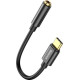 BASEUS L54, ΑΝΤΑΠΤΟΡΑΣ TYPE-C ΣΕ 3.5mm ΘΥΛΗΚΟ, ΜΑΥΡΟ