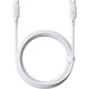 BASEUS SILKY SERIES, ΚΑΛΩΔΙΟ ΓΡΗΓΟΡΗΣ ΦΟΡΤΙΣΗΣ, TYPE-C ΣΕ TYPE-C, 100W, 2m, ΛΕΥΚΟ
