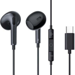 BASEUS ENCOK CZ17, ΕΝΣΥΡΜΑΤΑ ΑΚΟΥΣΤΙΚΑ, SEMI IN EAR, ΜΑΥΡΑ