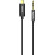 BASEUS YIVEN Μ01, TYPE-C ΑΡΣΕΝΙΚΟ ΣΕ 3,5mm ΑΡΣΕΝΙΚΟ ΚΑΛΩΔΙΟ, ΜΑΥΡΟ