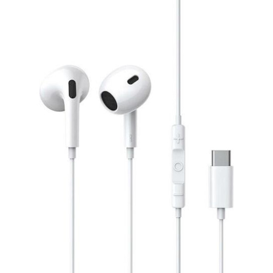 BASEUS ENCOK CZ17, ΕΝΣΥΡΜΑΤΑ ΑΚΟΥΣΤΙΚΑ, SEMI IN EAR, ΛΕΥΚΑ