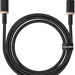 BASEUS DURA SERIES, ΚΑΛΩΔΙΟ ΓΡΗΓΟΡΗΣ ΦΟΡΤΙΣΗΣ, TYPE-C ΣΕ LIGHTNING, 1m, ΧΡΥΣΟ-ΜΑΥΡΟ