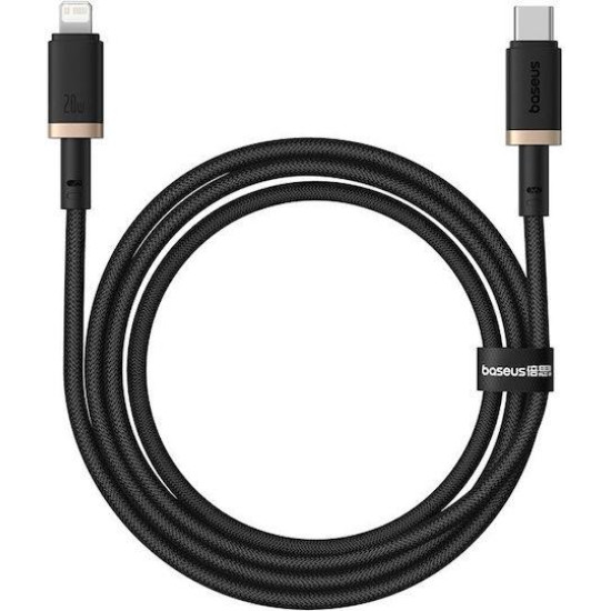 BASEUS DURA SERIES, ΚΑΛΩΔΙΟ ΓΡΗΓΟΡΗΣ ΦΟΡΤΙΣΗΣ, TYPE-C ΣΕ LIGHTNING, 1m, ΧΡΥΣΟ-ΜΑΥΡΟ BASEUS DURA SERIES, ΚΑΛΩΔΙΟ ΓΡΗΓΟΡΗΣ ΦΟΡΤΙΣΗΣ, TYPE-C ΣΕ LIGHTNING, 1m, ΧΡΥΣΟ-ΜΑΥΡΟ
