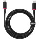BASEUS DURA SERIES, ΚΑΛΩΔΙΟ ΓΡΗΓΟΡΗΣ ΦΟΡΤΙΣΗΣ, TYPE-C ΣΕ LIGHTNING, 1m, ΚΟΚΚΙΝΟ-ΜΑΥΡΟ BASEUS DURA SERIES, ΚΑΛΩΔΙΟ ΓΡΗΓΟΡΗΣ ΦΟΡΤΙΣΗΣ, TYPE-C ΣΕ LIGHTNING, 1m, ΚΟΚΚΙΝΟ-ΜΑΥΡΟ