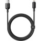 BASEUS SILKY SERIES, ΚΑΛΩΔΙΟ LIGHTNING, 2m, ΜΑΥΡΟ