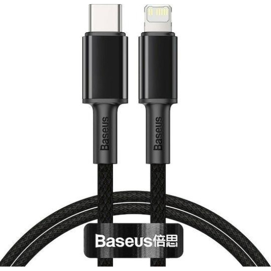 BASEUS HIGH DENSITY, ΚΑΛΩΔΙΟ ΓΡΗΓΟΡΗΣ ΦΟΡΤΙΣΗΣ, TYPE-C ΣΕ LIGHTNING, 20W, 2m, ΜΑΥΡΟ BASEUS HIGH DENSITY, ΚΑΛΩΔΙΟ ΓΡΗΓΟΡΗΣ ΦΟΡΤΙΣΗΣ, TYPE-C ΣΕ LIGHTNING, 20W, 2m, ΜΑΥΡΟ