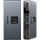BASEUS MATRIX, ΔΙΑΚΟΠΤΗΣ HDMI SWITCH 2 ΣΕ 1, 1 ΣΕ 2, ΓΚΡΙ