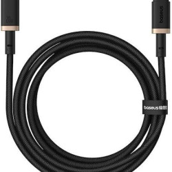 BASEUS DURA SERIES, ΚΑΛΩΔΙΟ ΓΡΗΓΟΡΗΣ ΦΟΡΤΙΣΗΣ, TYPE-C ΣΕ LIGHTNING, 20W, 2m, ΧΡΥΣΟ-ΜΑΥΡΟ