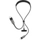 HOCO U145, ΚΑΛΩΔΙΟ ΦΟΡΤΙΣΗΣ TYPE-C ΣΕ TYPE-C, ΛΕΜΟΥ, 100W, 1.4M, ΜΑΥΡΟ