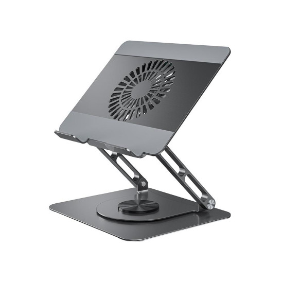 XO C182 ΜΕΤΑΛΛΙΚΗ ΒΑΣΗ ΣΤΗΡΙΞΗΣ LAPTOP/TABLET, ΜΕ ΑΝΕΜΙΣΤΗΡΑ, ΑΣΗΜΙ