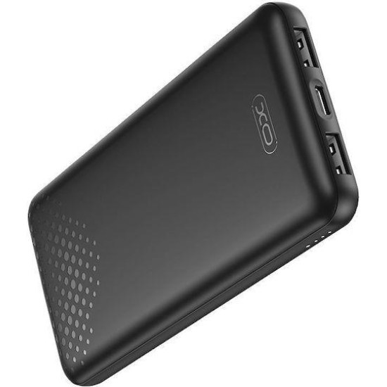 XO PB312, POWERBANK, 10000MAh, ΜΑΥΡΟ
