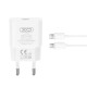 XO L167, ΦΟΡΤΙΣΤΗΣ ΓΡΗΓΟΡΗΣ ΦΟΡΤΙΣΗΣ, 25W, TYPE-C, ΜΕ ΚΑΛΩΔΙΟ TYPE-C ΣΕ TYPE-C, ΛΕΥΚΟ.