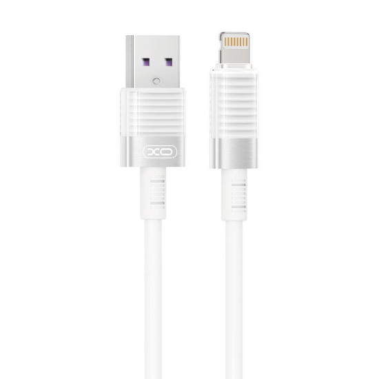 XO NB-Q282A ΚΑΛΩΔΙΟ ΣΙΛΙΚΟΝΗΣ LIGHTNING 6A, ΛΕΥΚΟ