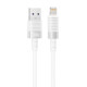 XO NB-Q282A ΚΑΛΩΔΙΟ ΣΙΛΙΚΟΝΗΣ LIGHTNING 6A, ΛΕΥΚΟ