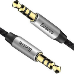 BASEUS YIVEN M30 ΚΑΛΩΔΙΟ ΗΧΟΥ, 3.5mm, 1m, ΜΑΥΡΟ