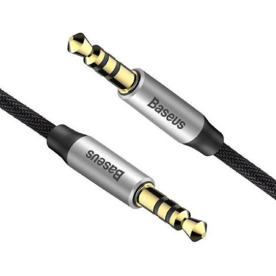 BASEUS YIVEN M30 ΚΑΛΩΔΙΟ ΗΧΟΥ, 3.5mm, 1m, ΜΑΥΡΟ
