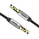 BASEUS YIVEN M30 ΚΑΛΩΔΙΟ ΗΧΟΥ, 3.5mm, 1m, ΜΑΥΡΟ