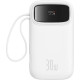 BASEUS QPOW 2 POWERBANK ΤΑΧΕΙΑΣ ΦΟΡΤΙΣΗΣ, ΨΗΦΙΑΚΗ ΟΘΟΝΗ, ΚΑΛΩΔΙΟ TYPE-C, 30W, ΛΕΥΚΟ