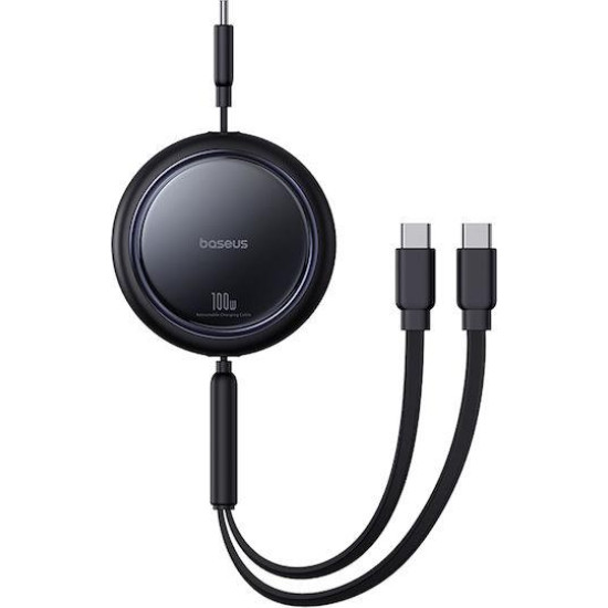 BASEUS BRIGHT MIRROR SERIES ΚΑΛΩΔΙΟ ΓΡΗΓΟΡΗΣ ΦΟΡΤΙΣΗΣ, 2 x TYPE-C, 1m, 100W, ΜΑΥΡΟ BASEUS BRIGHT MIRROR SERIES ΚΑΛΩΔΙΟ ΓΡΗΓΟΡΗΣ ΦΟΡΤΙΣΗΣ, 2 x TYPE-C, 1m, 100W, ΜΑΥΡΟ