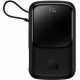 BASEUS QPOW PRO, POWERBANK, 10000MAh, ΜΕ ΚΑΛΩΔΙΟ LIGHTNING, 20W, ΜΕ ΨΗΦΙΑΚΗ ΟΘΟΝΗ, ΜΑΥΡΟ