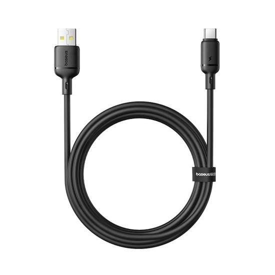 BASEUS SILKY SERIES ΚΑΛΩΔΙΟ ΓΡΗΓΟΡΗΣ ΦΟΡΤΙΣΗΣ, USB TO TYPE-C, 2m, 100W, ΜΑΥΡΟ BASEUS SILKY SERIES ΚΑΛΩΔΙΟ ΓΡΗΓΟΡΗΣ ΦΟΡΤΙΣΗΣ, USB TO TYPE-C, 2m, 100W, ΜΑΥΡΟ
