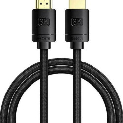 BASEUS HIGH DEFINITION SERIES, ΚΑΛΩΔΙΟ HDMI, 8Κ, 1m, ΜΑΥΡΟ