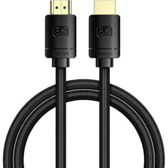 BASEUS HIGH DEFINITION SERIES, ΚΑΛΩΔΙΟ HDMI, 8Κ, 1m, ΜΑΥΡΟ