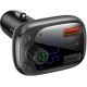BASEUS T SHAPED S-13, BLUETOOTH FM TRANSMITTER, MP3 PLAYER, ΜΑΥΡΟ