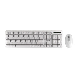 MARVO OFFICE WS005 ΑΣΥΡΜΑΤΟ ΣΕΤ ΠΛΗΚΤΡΟΛΟΓΙΟ/ΠΟΝΤΙΚΙ, ΛΕΥΚΟ
