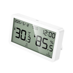 HOCO HX42 ΗΛΕΚΤΡΟΝΙΚΟ ΘΕΡΜΟΜΕΤΡΟ, ΥΓΡΟΜΕΤΡΟ, ΕΣΩΤΕΡΙΚΟΥ ΧΟΡΟΥ, ΛΕΥΚΟ