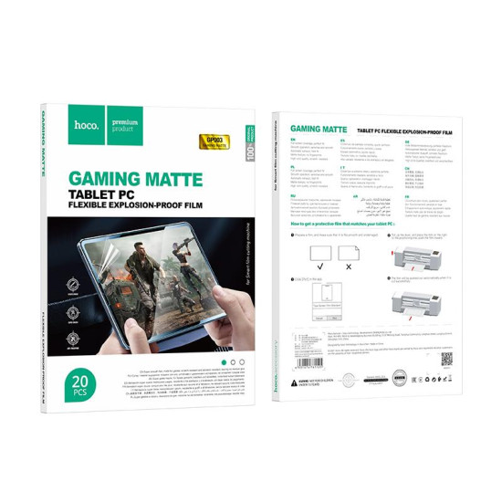HOCO GP003 MANUAL ALIGNMENT GAMING FROSTED FILM ΓΙΑ TABLET (20PCS).