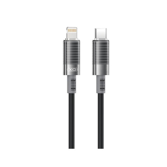 XO NB-Q282A ΚΑΛΩΔΙΟ ΣΙΛΙΚΟΝΗΣ TYPE-C ΣΕ LIGHTNING 30W, ΜΑΥΡΟ