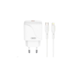 XO L141 ΦΟΡΤΙΣΤΗΣ 20W, 1 ΘΥΡΑ TYPE-C ΜΕ ΚΑΛΩΔΙΟ PD ΣΕ LIGHTNING, ΛΕΥΚΟΣ XO L141 ΦΟΡΤΙΣΤΗΣ 20W, 1 ΘΥΡΑ TYPE-C ΜΕ ΚΑΛΩΔΙΟ PD ΣΕ LIGHTNING, ΛΕΥΚΟΣ