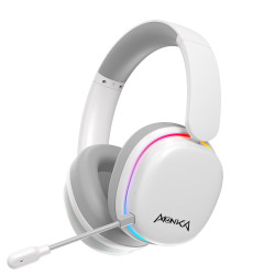 MONKA HG9070W ECHO RS ΑΣΥΡΜΑΤΟ ΑΚΟΥΣΤΙΚΟ, ΒΤ, RGB, ΛΕΥΚΟ MONKA HG9070W ECHO RS ΑΣΥΡΜΑΤΟ ΑΚΟΥΣΤΙΚΟ, ΒΤ, RGB, ΛΕΥΚΟ