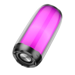 HOCO HC8 PULSATING COLORFUL LUMINOUS WIRELESS SPEAKER, ΜΑΥΡΟΣ HOCO HC8 PULSATING COLORFUL LUMINOUS WIRELESS SPEAKER, ΜΑΥΡΟΣ