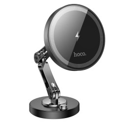 HOCO HW26 JACQUES METAL MAGNETIC ΑΣΥΡΜΑΤΟ ΓΡΗΓΟΡΗΣ ΦΟΡΤΙΣΗΣ CAR HOLDER, ΜΑΥΡΟ-ΓΚΡΙ HOCO HW26 JACQUES METAL MAGNETIC ΑΣΥΡΜΑΤΟ ΓΡΗΓΟΡΗΣ ΦΟΡΤΙΣΗΣ CAR HOLDER, ΜΑΥΡΟ-ΓΚΡΙ