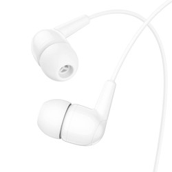 HOCO M97 ΑΚΟΥΣΤΙΚΑ HANDSFREE ENJOY, 3,5mm, ΛΕΥΚΟ HOCO M97 ΑΚΟΥΣΤΙΚΑ HANDSFREE ENJOY, 3,5mm, ΛΕΥΚΟ