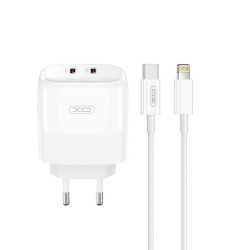 XO L140 GaN NITRIDE ΦΟΡΤΙΣΤΗΣ 35W USB-C , 2 ΘΥΡΕΣ, ΜΕ ΚΑΛΩΔΙΟ LIGHTNING, ΛΕΥΚΟΣ XO L140 GaN NITRIDE ΦΟΡΤΙΣΤΗΣ 35W USB-C , 2 ΘΥΡΕΣ, ΜΕ ΚΑΛΩΔΙΟ LIGHTNING, ΛΕΥΚΟΣ