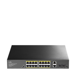 CUDY GS1018PS2 16-PORT GIGABIT PoE+ SWITCH +2 UPLINK GIGABIT PORT + 2 GIGABIT SFP PORTS,200W CUDY GS1018PS2 16-PORT GIGABIT PoE+ SWITCH +2 UPLINK GIGABIT PORT + 2 GIGABIT SFP PORTS,200W