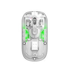 MARVO ΠΟΝΤΙΚΙ M808W ΔΙΑΦΑΝΟ ΑΣΥΡΜΑΤΟ 2.4G+BT, RGB, ΑΘΟΡΥΒΟΙ ΔΙΑΚΟΠΤΕΣ
