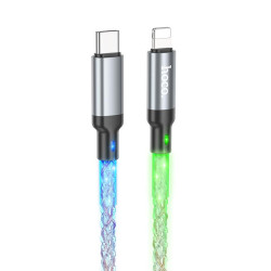 HOCO U112 ΚΑΛΩΔΙΟ TYPE-C TO LIGHTNING ΦΟΡΤΙΣΗΣ+DATA 1.m, ΠΟΛΥΧΡΩΜΟ LED HOCO U112 ΚΑΛΩΔΙΟ TYPE-C TO LIGHTNING ΦΟΡΤΙΣΗΣ+DATA 1.m, ΠΟΛΥΧΡΩΜΟ LED
