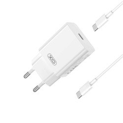 XO L126 ΦΟΡΤΙΣΤΗΣ PD20W, 1 ΘΥΡΑ, ΜΕ ΚΑΛΩΔΙΟ TYPE-C ΣΕ TYPE-C, ΛΕΥΚΟ XO L126 ΦΟΡΤΙΣΤΗΣ PD20W, 1 ΘΥΡΑ, ΜΕ ΚΑΛΩΔΙΟ TYPE-C ΣΕ TYPE-C, ΛΕΥΚΟ
