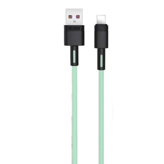 XO NB-Q166 ΚΑΛΩΔΙΟ ΦΟΡΤΙΣΗΣ 5A, LIGHTNING, ΠΡΑΣΙΝΟ